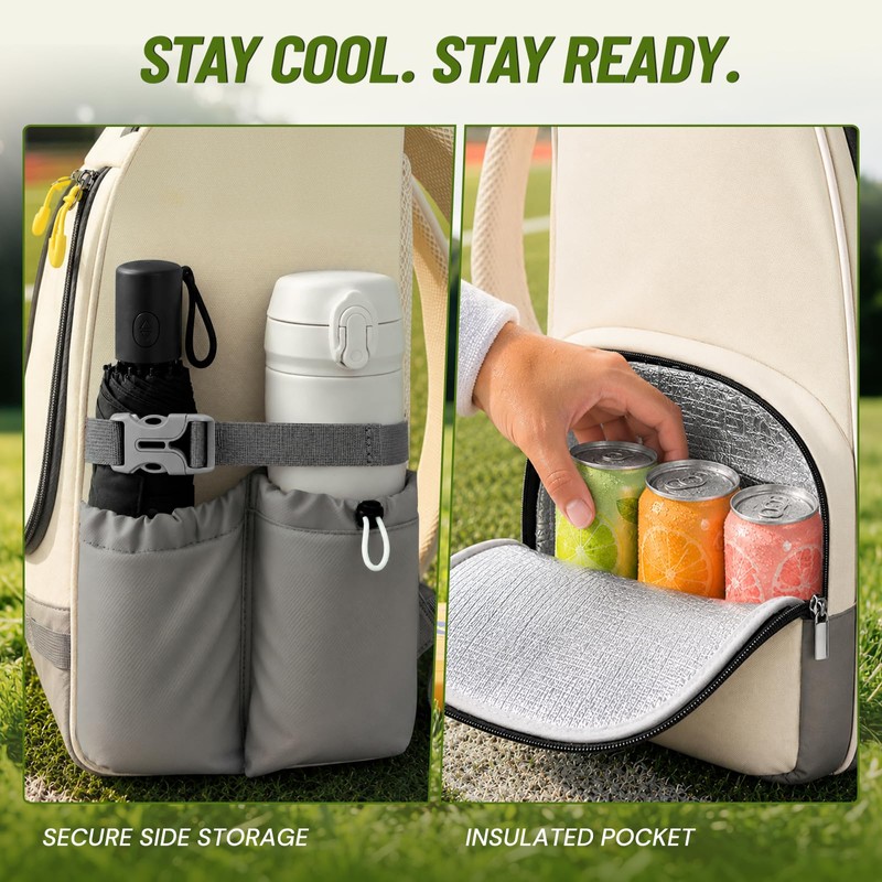Bosynoy Disc Golf Bag with Clear Phone Holder, 20+ Discs