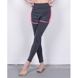 Smart Sports Wear Cotton Yoga Leggings SN1706-0111 Charcoal/FREE