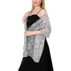 Ladiery Sequin Floral Shawls and Wraps for Evening Dresses,Women sparkly