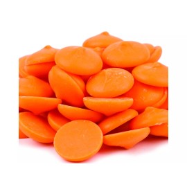 Merckens 2 Pounds Merckens Orange Melting Chocolate Coating Wafer Candy Free Shipping