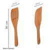Spatula Cherry Wood Set of 2 30 cm Antibacterial 100%