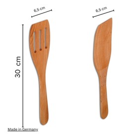 Spatula Cherry Wood Set of 2 30 cm Antibacterial 100% Natural Product