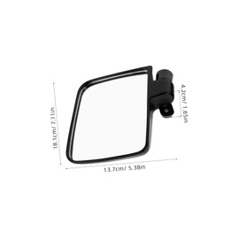 Gatuida 1 Set Golf Cart Rear View Side Mirrors Set Wide Angle Auxiliary Tool for Enhanced Safety and Comfort Effortless Installation High Precision Reflection for Golf Accessories
