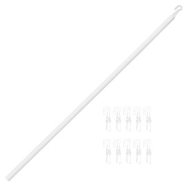 Ipetboom Blind Wand Replacement with Hook Window Blind Tilt Wand Pulling Rod with Hooks Blind Wand Plastic Blind Wand Replacement