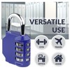 Newhouse Hardware Steel Waterproof 4-Digit Combination Lock Blue NHH-NUMLK-BLU, Combination
