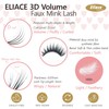 Eliace False Eyelashes Cat Eye-Lashes 3D Mink Lashes,Spiky Wispy Natural