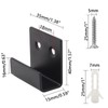 Coufce 15mm / 0.59 Inch Stainless Steel Tile Bracket, Black