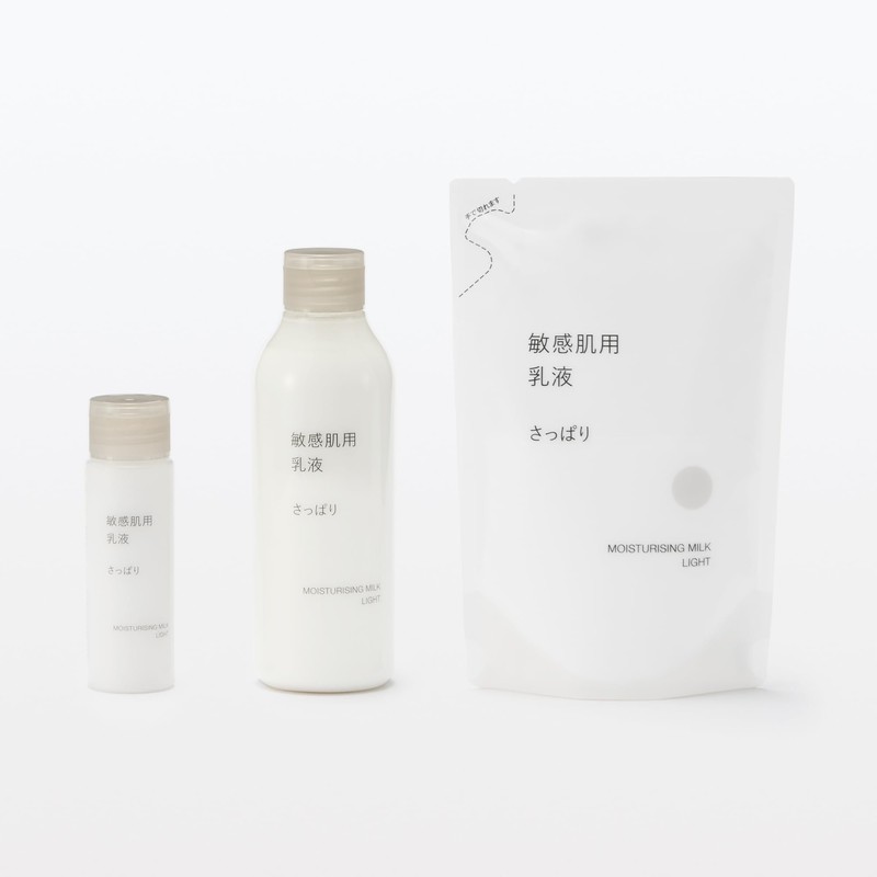 Muji 83435028 Milky Lotion for Sensitive Skin Refill, 6.1 fl