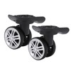 Alomejor Suitcase Wheels, 1 Pair Mute Suitcase Casters with 9