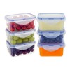 EASYLOCK 6 Pack 180ML Small Food Containers with Lids Airtight