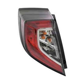 Replacement for Honda 2017-2021 Civic Hatchback Tail Light Assembly With Bulb, Left/Driver Side, DOT & SAE Compliant, OEM: 33550-TGG-A02, Partslink: HO2804116