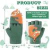 SATINIOR 2 Pairs Winter Kids Fingerless Gloves Toddler Finger Mittens