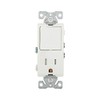 Eaton TR7730W 15-Amp 3-Wire TR Receptacle 120-Volt Decorator Combination Single-Pole