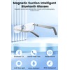QJF Rimless Bluetooth Glasses with Open-Ear Audio - Blue Light