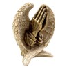 Angel Wings with Praying Hands Cast Resin Figurine Statue, 5