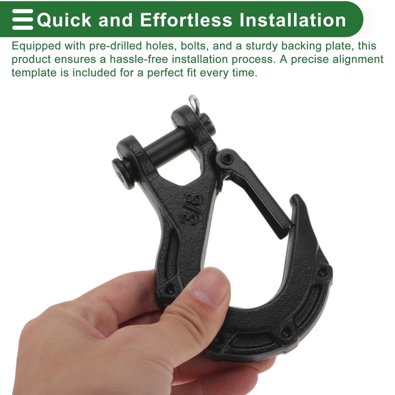 X AUTOHAUX Tractor Bucket Hooks 3/8" Front Tractor Accessories Bucket