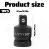 1/2 to 3/8 Socket Adapter,1 PCS 3/8 to 1/2 Socket