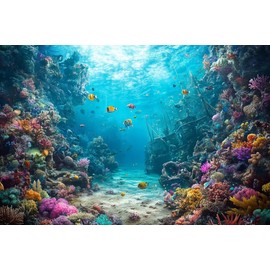 Creative Hd Matching Jigsaw Paper Puzzle 1000 Pieces Underwater World Coral Reef Shipwrecks