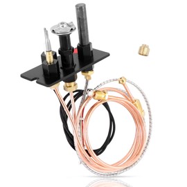 Dokili Propane & Natural Gas 3-Way 10002265 10002264 LP NG Fireplace Pilot Assembly Fit for Majestic Temco Vermont Castings Dutchwest Monessen HHT Stoves & Gas Logs Includes Free NG Nozzle