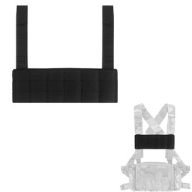 Tactical Phone EUD Bridge MOLLE Panel Front Expansion Carrier Phone Pouch Mount for D3CRM MK4 Tactical Vest (Black)