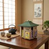 Rotating Japanese Tea Bag Organizer Dispenser - Pagoda Design, 360°