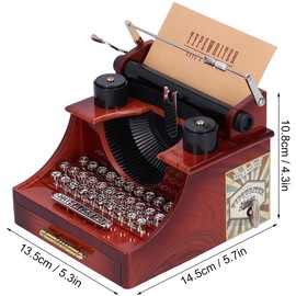 MAYMII Vintage Typewriter Music Box for Home/Office/Study Room Décor Decoration