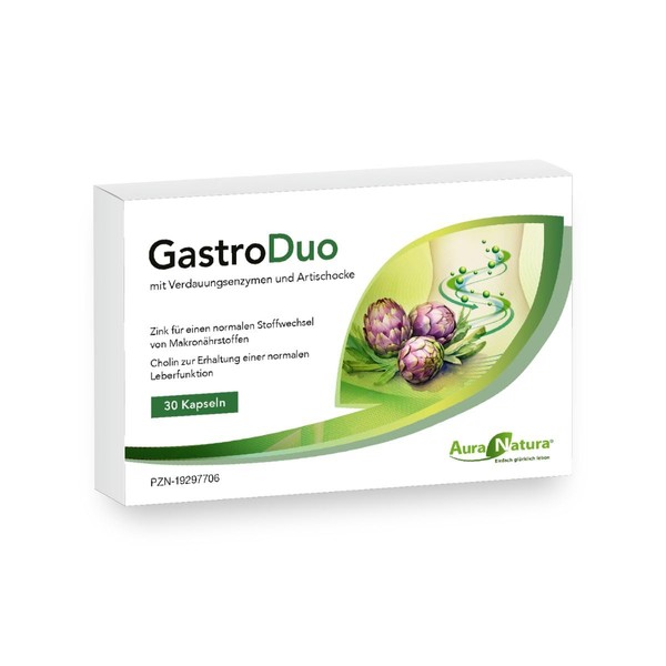 Aura Natura® GastroDuo – Mariendistel Kapseln, Mariendistel & Artischocken Kapseln