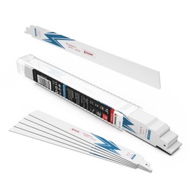 EZARC 25 Pack Bi-Metal Cobalt Reciprocating Saw Blades for Heavy Metal Cutting Sabre Saw Blades 12-Inch 14TPI R1226PM+