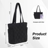 EVEOUT Quilted Tote Bag for Women Lightweight Quilted Puffer Shoulder
