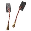 vhbw 2 x Carbon Brush Motor Carbon Abrasive Carbon 6.3