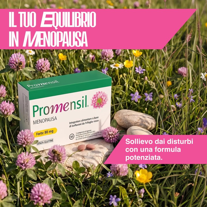 NAMED Promensil Forte Integratori Menopausa Naturali | Isoflavoni da Trifoglio