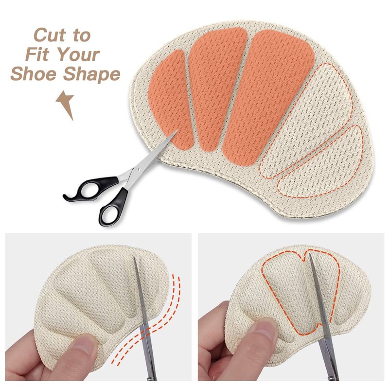Flintronic 4 pairs sneaker repair patch, heel patch, shoe heel