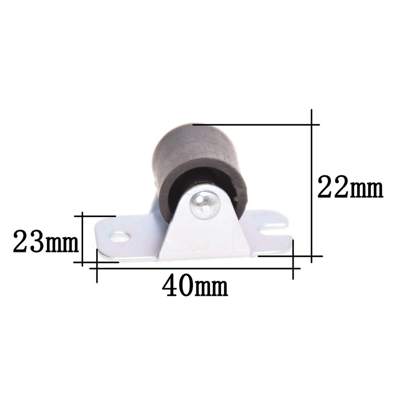 Set of 4 Furniture Castors Bed Box Castors 18 mm