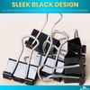 1InTheOffice Small Binder Clips, Binder Clips Small, Paper Clamps, Paper