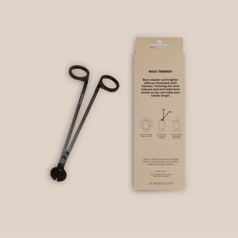 Homesick Candle Wick Trimmer, One Size, Dark Tone Metal