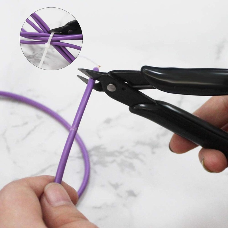 Side Cutters, Small, Wire Cutter, Black, Mini Pliers Jewellery Making,