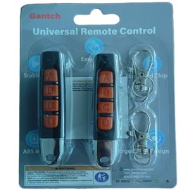 Twins Kit2 Universal 4 Buttons Cloning Wireless Alarms Remote Control Replacement Electric Gate 433.92MHz for Car Garage Door Rolling Doors Gate Skylight Lock(Purple-Black) (ABCD, Black-Red)