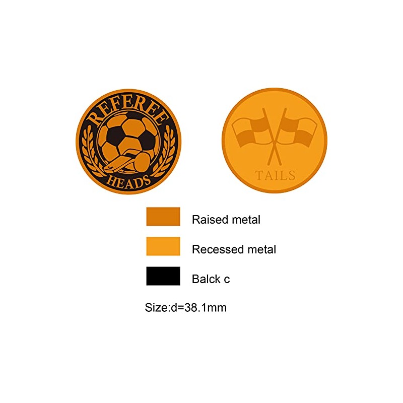 Pin-1 Soccer Referee Flipping Coin Classic