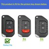 Rilnaewn Keyless Entry Systems for Jeep Key Fob Cover Fits