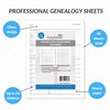 Blank Two-Sided Family Group Sheets for Genealogy (40) | Professional