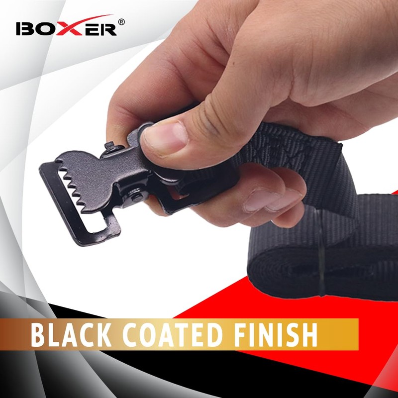 BoxerTool 1" x 6ft Alligator Clip All-Purpose Lashing Strap, Alligator