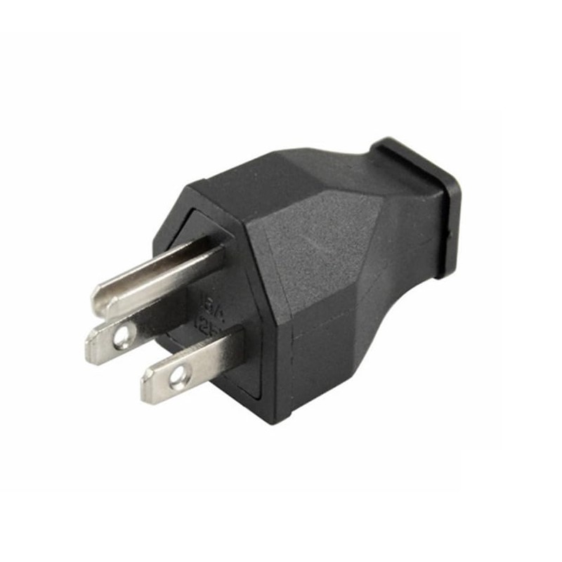Generic Straight Blade Plug 15 Amp 125 Volt, Grounding 3-Wire