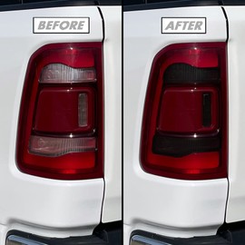 SlickMod PreCut Vinyl Smoke Tint for 2019-2023 Dodge Ram 1500 Tail Light Turn Signal & Reverse (20% Dark Smoke)