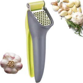 Garlic Press – Garlic Crusher with Ergonomic Handle, Garlic Mincer for Easy Garlic Peeling & Crushing – Perfect for Home & Professional Use