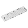 Harmonica Comb Part 12Hole Chromatic Scale Comb Frosted Silver Lightweight