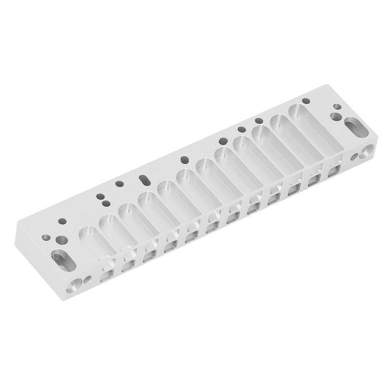 Harmonica Comb Part 12Hole Chromatic Scale Comb Frosted Silver Lightweight