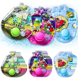 Cleboen 12 Pack Handheld Water Games for Kids, Water Ring Toss Handheld Games Fruit Party Favors Goodie Bag Stuffers Classroom Rewards for Boys Girls, Stress-Relief Car Games Travel Toys for Kids