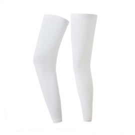 Outdoor Summer Ice Silk UV Protection Leg Sleeves for Men and Women - Sports & Running (Free Size) Silk Leg Cover Pure White [XL] 5ea