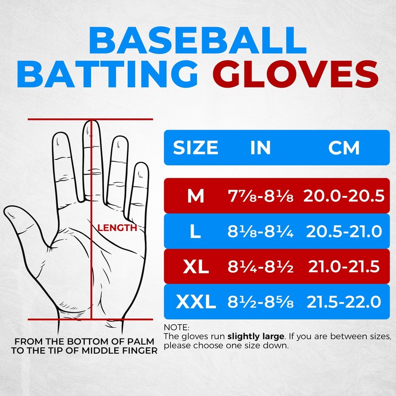 HANDLANDY Baseball Batting Gloves for Men & Women, Breathable Softball