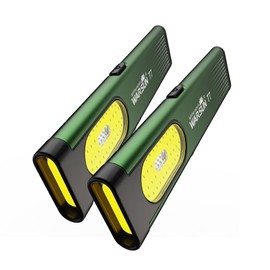 WARSUN T7 2-Pack Mini LED Flashlight, USB-C Rechargeable, Magnetic Work Light with COB Side Light, Compact EDC Flashlight, Multiple Modes, Portable Pocket Light